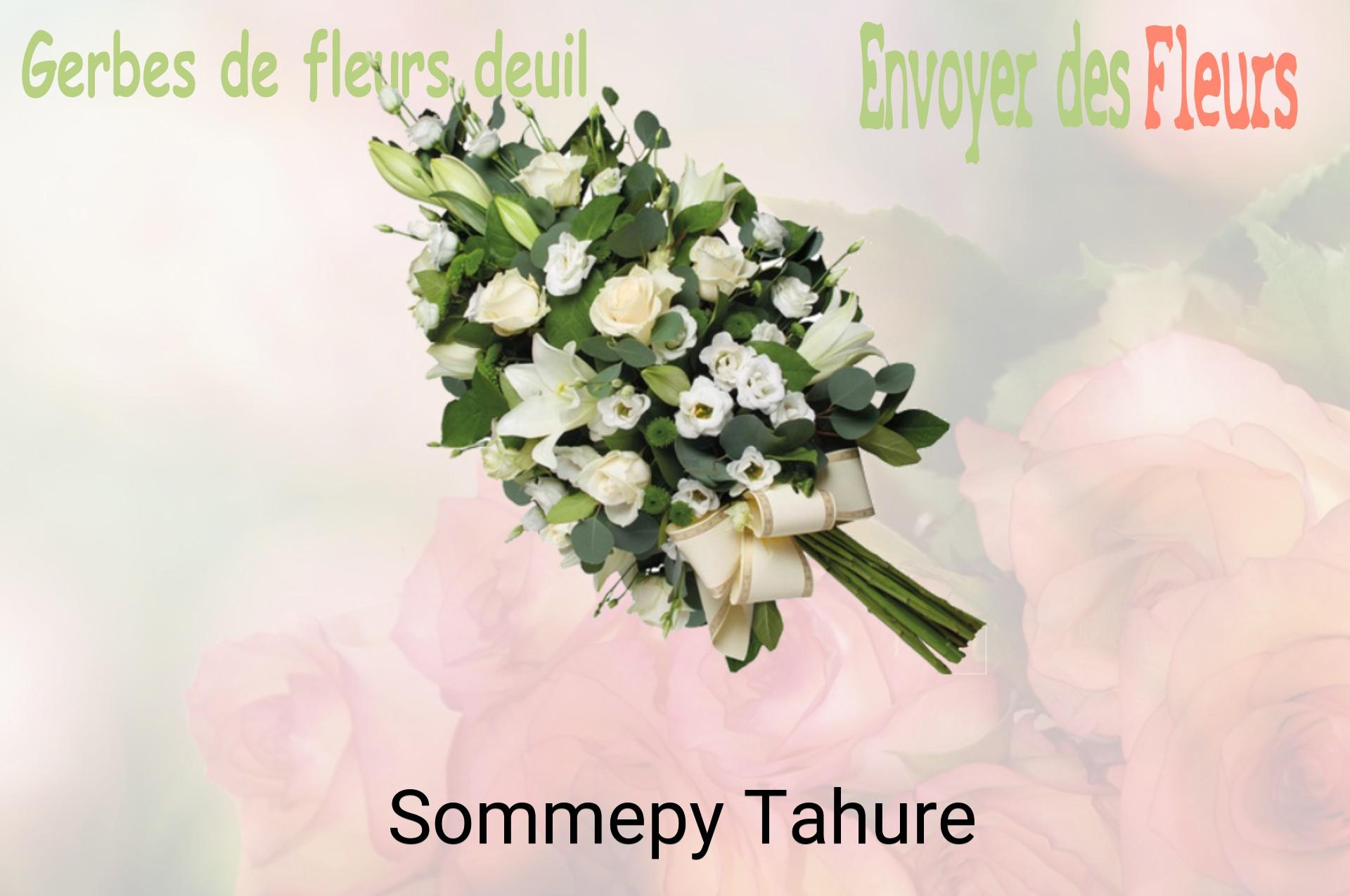 Gerbe de fleurs de deuil livrée à Sommepy-Tahure